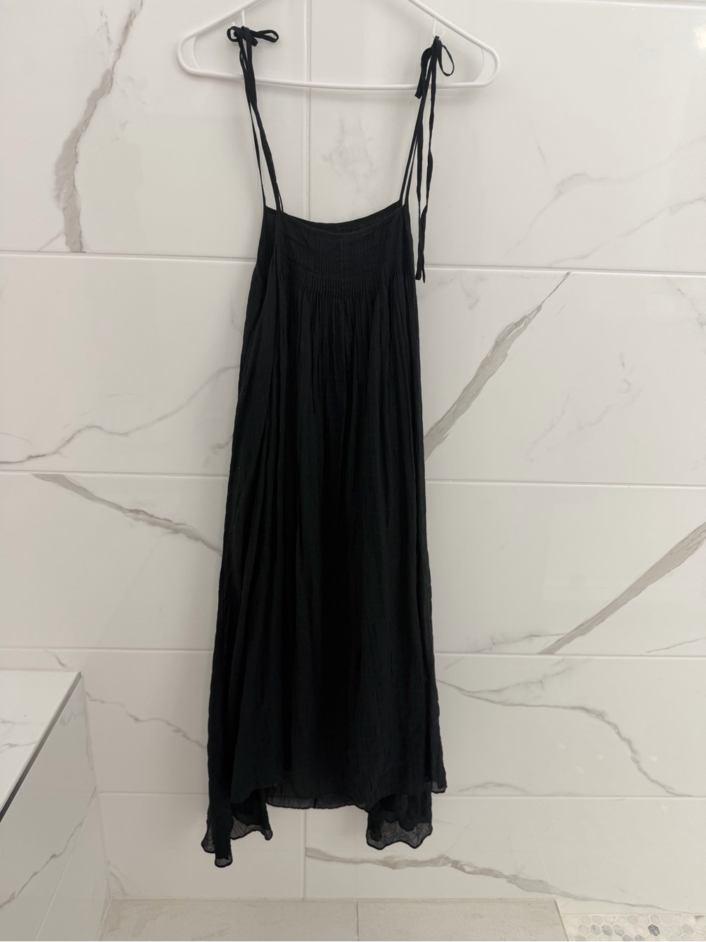 Unsubscribed Women’s Black Tie-Strap Maxi Dress